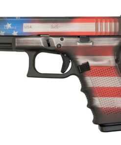 Glock 19 Gen4 9mm, 4" Barrel, Battleworn USA Flag, 15rd