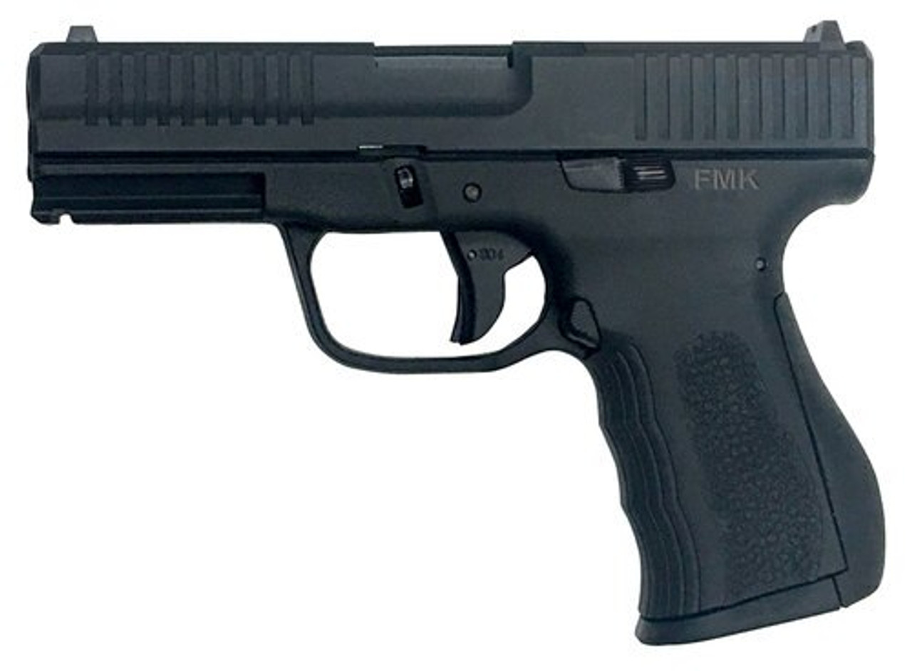 FMK Elite Single 9mm 4" Barrel Black Polymer Grip/Frame Grip Black OPtic Ready 14rd Mag FMK Elite Single 9mm 4" Barrel Black Polymer Grip/Frame Grip Black OPtic Ready 14rd Mag