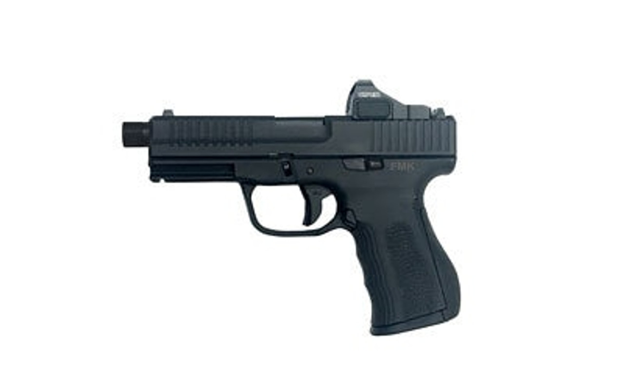 FMK Elite Pro Plus Single 9mm 4.5" Threaded Barrel,, 3-Dot/Red Dot Black, 14 rd FMK Elite Pro Plus Single 9mm 4.5" Threaded Barrel,, 3-Dot/Red Dot Black, 14 rd