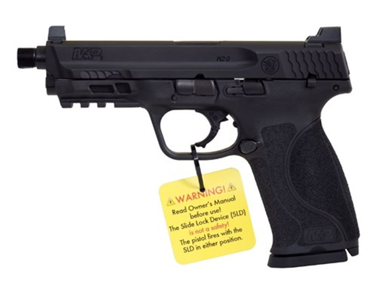 Hush Puppy Project S&W M&P 2.0 9mm, 4.6" Threaded Barrel, Slide Lock Device 17rd Mag Hush Puppy Project S&W M&P 2.0 9mm, 4.6" Threaded Barrel, Slide Lock Device 17rd Mag