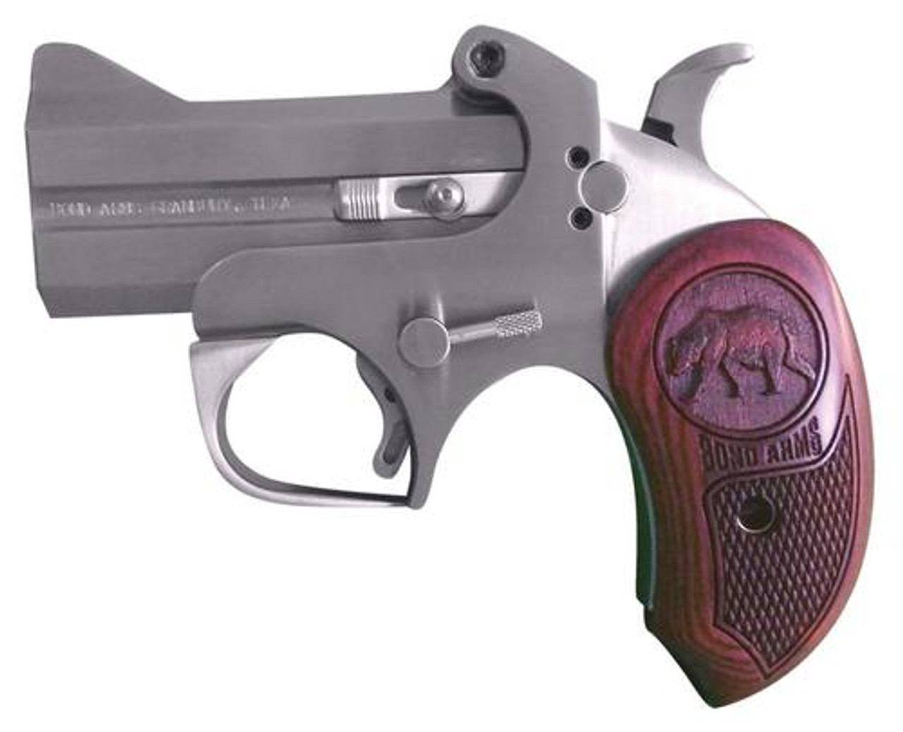 Bond Arms Brown Bear CA Comp Derringer Break Open 45LC 3" Rosewd SS Bond Arms Brown Bear CA Comp Derringer Break Open 45LC 3" Rosewd SS