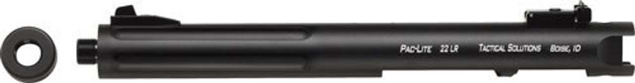 Tactical Solutions Pac-Lite Ruger Mark I,II,III, 6" Fluted Matte Black Barrel 22LR Tactical Solutions Pac-Lite Ruger Mark I,II,III, 6" Fluted Matte Black Barrel 22LR
