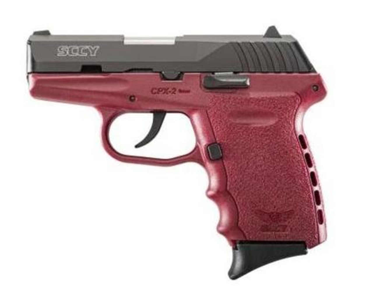 SCCY CPX-2 Double Action Only 9mm 3" Barrel Crimson Red Polymer Frame No Manual Safety 10rd Mag SCCY CPX-2 Double Action Only 9mm 3" Barrel Crimson Red Polymer Frame No Manual Safety 10rd Mag