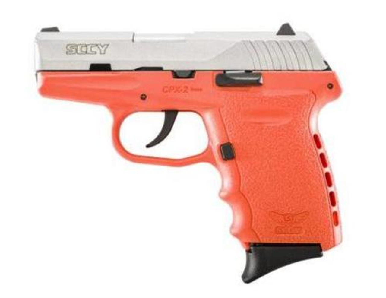 SCCY CPX-2 9mm, 3.1" Barrel, Orange Frame, SS Slide, 10rd SCCY CPX-2 9mm, 3.1" Barrel, Orange Frame, SS Slide, 10rd