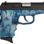 SCCY CPX-2 Carbon 9mm, 3.1" Barrel, Kryptek Pontus Grip, Black Stainless Steel Slide, 10rd