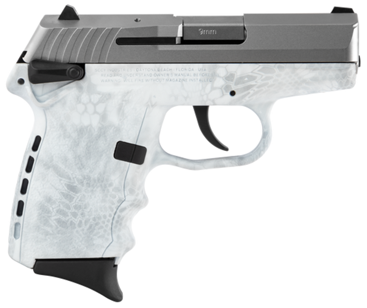 SCCY CPX-1 Carbon 9mm, 3.1" Barrel, Kryptek Yeti Grip, Stainless Steel Slide, 10rd SCCY CPX-1 Carbon 9mm, 3.1" Barrel, Kryptek Yeti Grip, Stainless Steel Slide, 10rd