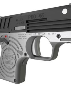 Heizer PKO 45 ACP, 2.75", 5rd, Stainless Steel Frame, Black Slide
