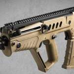 IWI TAVOR SAR Bullpup Rifle - Flattop - Compliance in Maryland, Massachusetts, New Jersey 5.56 NATO, Flat Dark Earth Stock, 18 1:7 Barrel, 10rd Mag