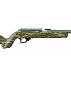 Tactical Solutions X-Ring Takedown VR, Magpul X-22 Backpacker Stock, Matte OD Takedown Action Featuring Mossy Oak Bottomland Stock 22LR