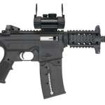Mossberg 715P Red Dot Combo AR Pistol SA 22LR 6" MB, Synthetic Black, 25 rd