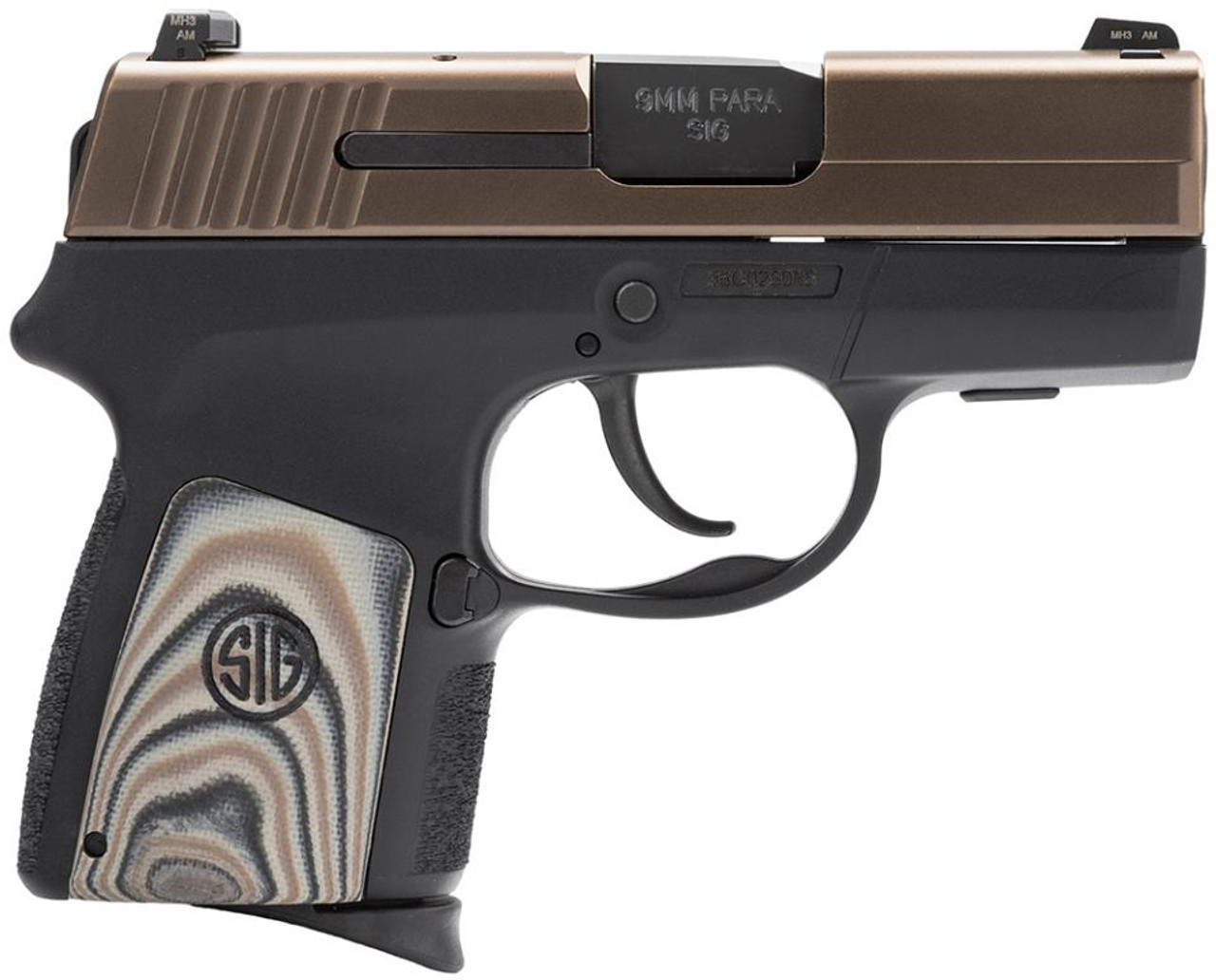 SIG P290RS ORB 9mm 2.9 6+1 G10 Grip Poly Frame Black/Bronze SIG P290RS ORB 9mm 2.9 6+1 G10 Grip Poly Frame Black/Bronze