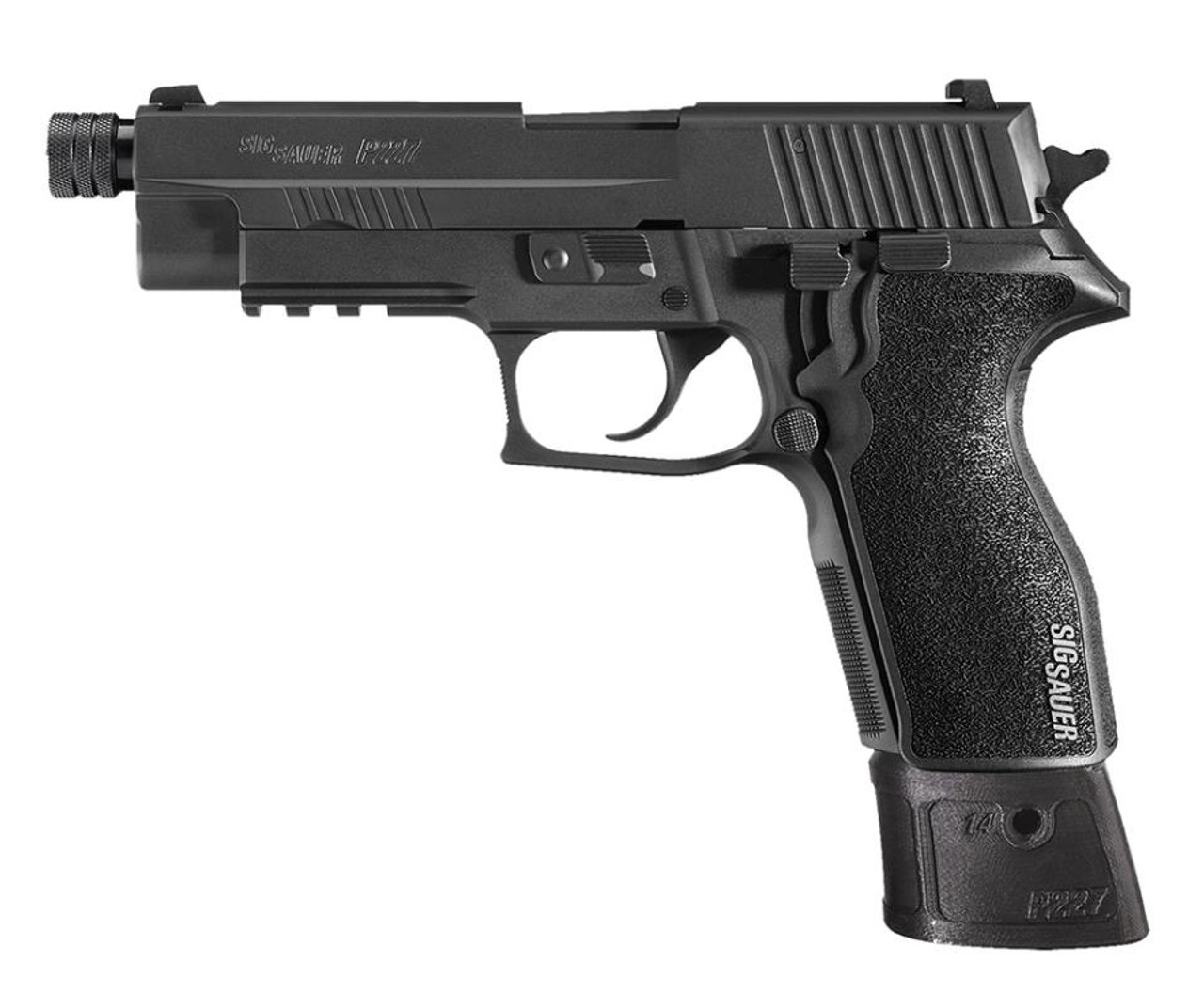 SIG P227 Tac SA/DA 45ACP, 4.4" Threaded Barrel, Black Grip, 10rd+14rd Mags SIG P227 Tac SA/DA 45ACP, 4.4" Threaded Barrel, Black Grip, 10rd+14rd Mags
