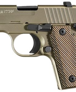 SIG 238 380ACP, 2.7" Barrel, Nickel Finish,Vector Grips, 6rd Mag