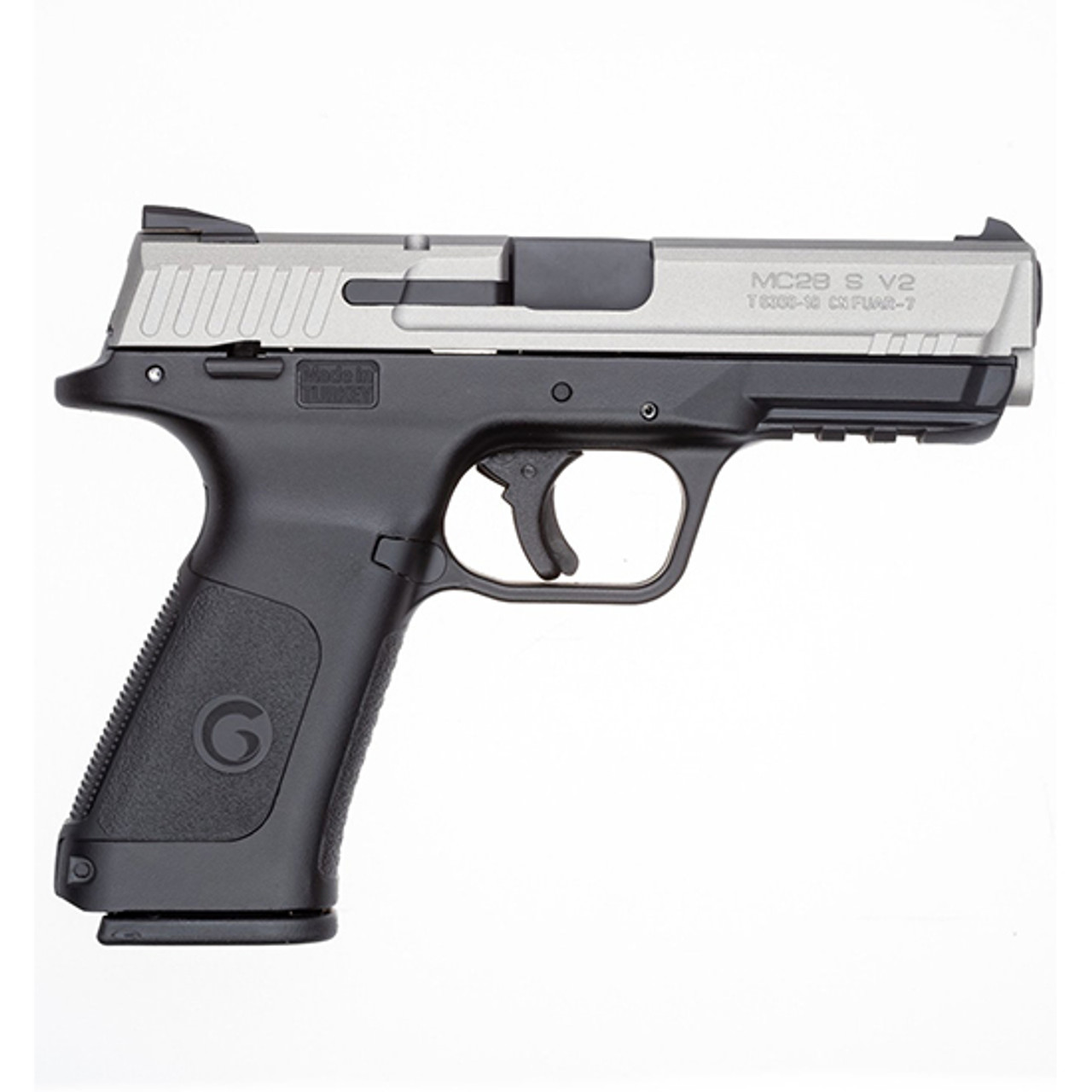 EAA Girsan MC28SA 9mm, 4.25" Barrel, Adjustable Sights, SS / Black, 15rd EAA Girsan MC28SA 9mm, 4.25" Barrel, Adjustable Sights, SS / Black, 15rd