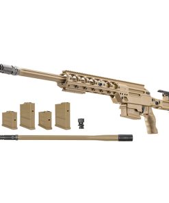 FN Ballista Dual Caliber Kit 338 Lapua-308 Win, 338 Laupa- 26" Heavy Fluted Barrel, 308 Win- 24" Barrel, Flat Dark Earth, Folding Stock, 5rd and 8rd