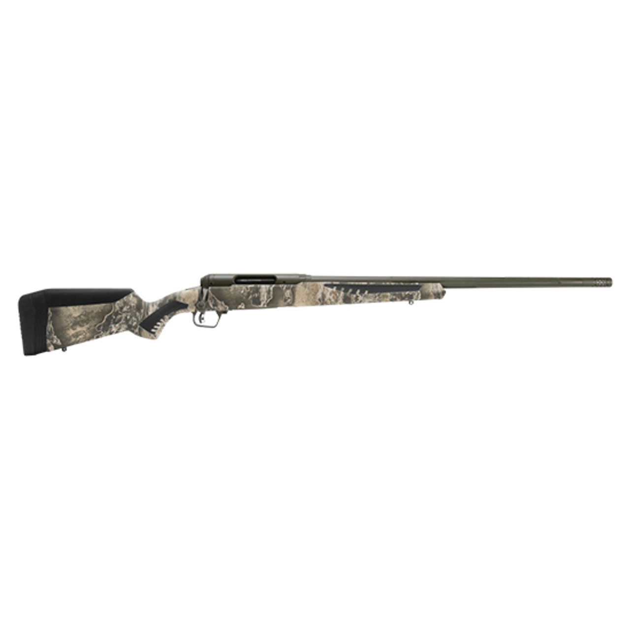 Savage 110 Timberline, 30-06 Springfield, 22" Threaded Barrel, OD Green Cerakote Finish, Realtree Excape, AccuTrigger Savage 110 Timberline, 30-06 Springfield, 22" Threaded Barrel, OD Green Cerakote Finish, Realtree Excape, AccuTrigger