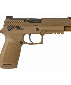 Sig Sauer, P320 M17, Striker Fired, 9mm, 4.7" Barrel, Polymer Frame, Coyote Finish, DP Pro Plate, Manual Safety, 1-17Rd Magazine, 1-21Rd Magazines, Siglite Night Sights