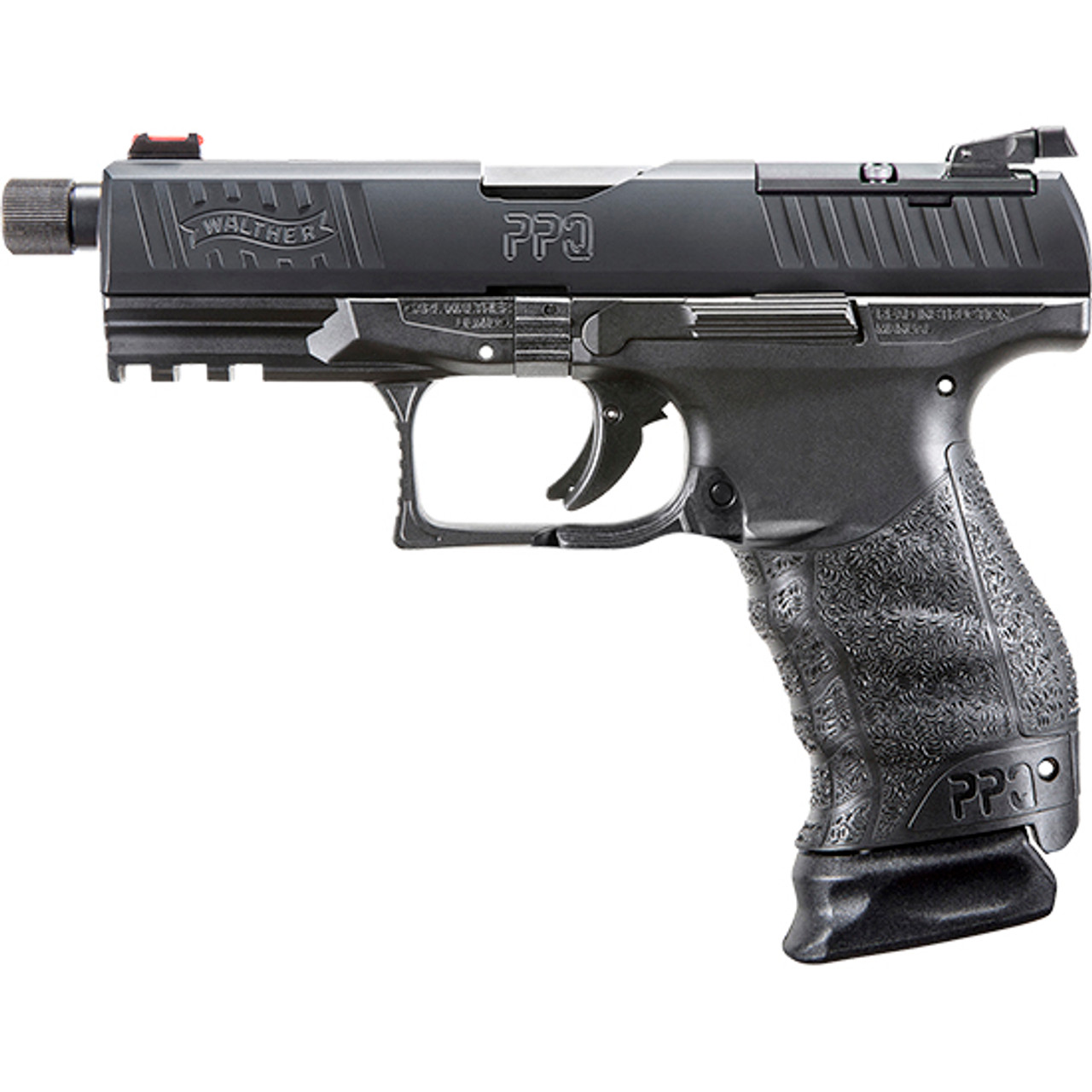 Walther PPQ Classic Q4 TAC Striker Fired, Full Size 9mm, 4.6" Threaded Barrel, Polymer Frame, Black Tenifer Finish, 3 15Rd Walther PPQ Classic Q4 TAC Striker Fired, Full Size 9mm, 4.6" Threaded Barrel, Polymer Frame, Black Tenifer Finish, 3 15Rd