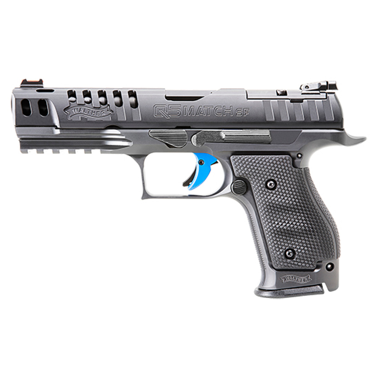 Walther PPQ Q5 Match SF Striker Fired, Full Size, 9mm, 5" Barrel, Steel Frame, Black Tenifer Finish, 10Rd, 3 Magazines, Walther PPQ Q5 Match SF Striker Fired, Full Size, 9mm, 5" Barrel, Steel Frame, Black Tenifer Finish, 10Rd, 3 Magazines,
