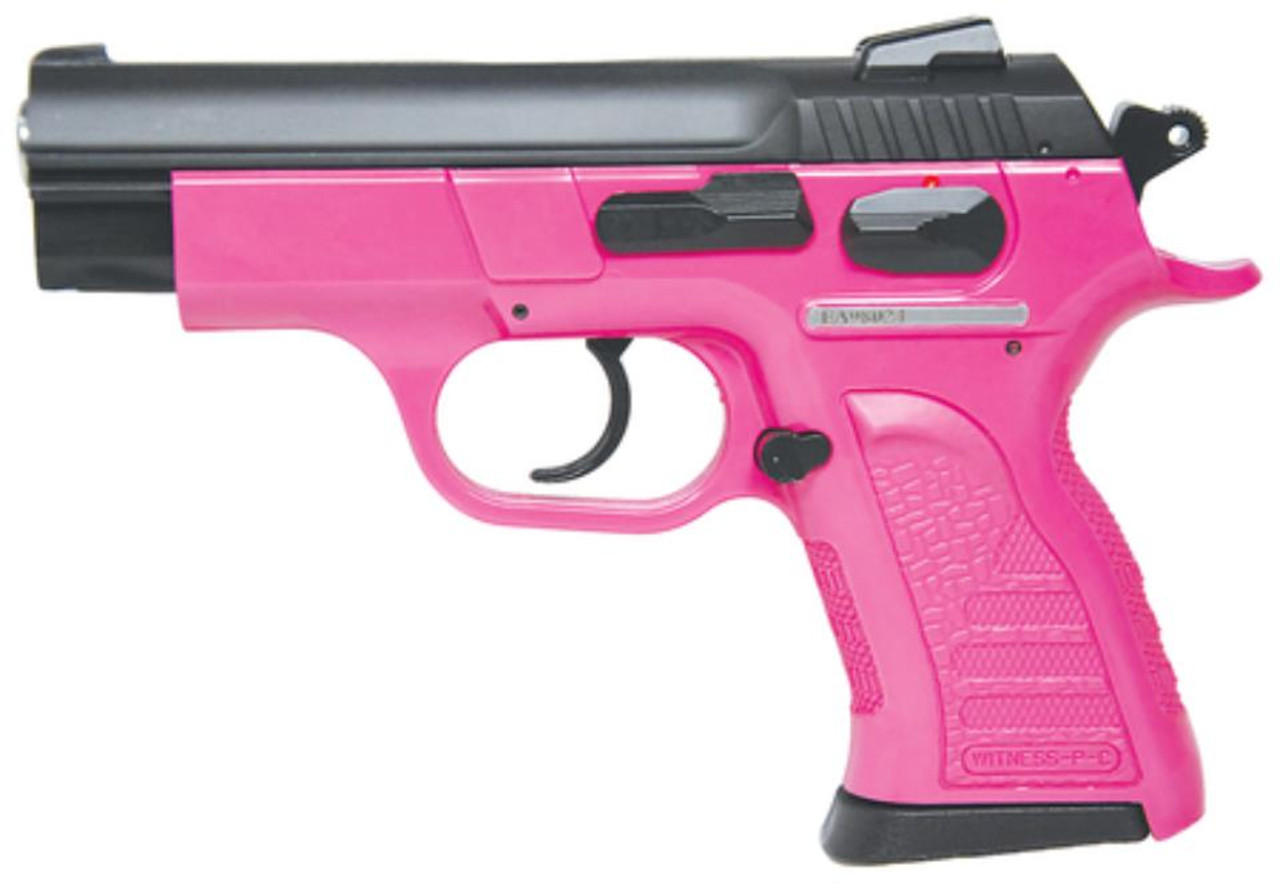 Tanfoglio Witness P Compact 9mm 3.6" Barrel Blue Finish Pink Polymer Frame 12rd Tanfoglio Witness P Compact 9mm 3.6" Barrel Blue Finish Pink Polymer Frame 12rd