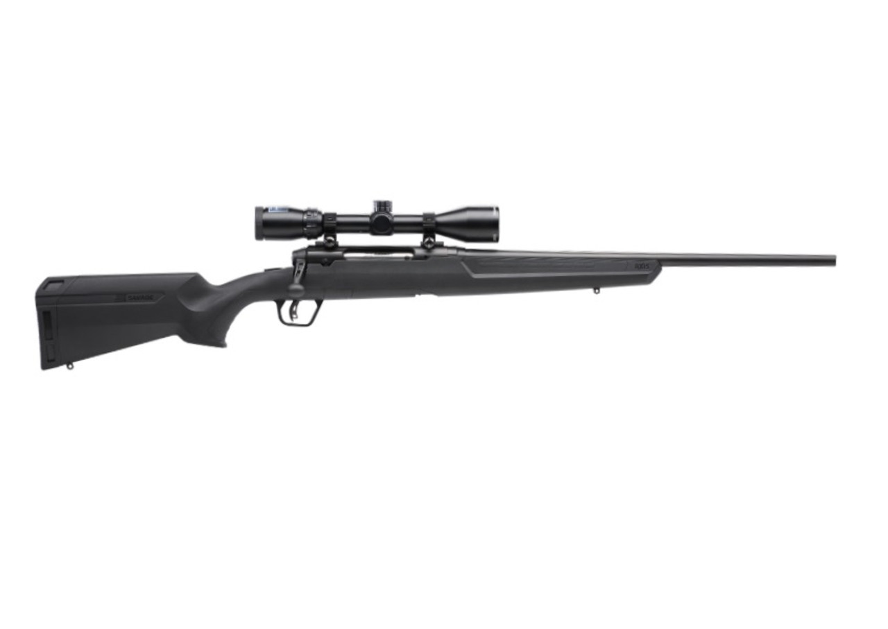 Savage Axis II XP Compact, 6.5 Creedmoor, 20" Barrel, Black Color, Black Polymer Stock, 4Rd, Detachable Box Magazine Savage Axis II XP Compact, 6.5 Creedmoor, 20" Barrel, Black Color, Black Polymer Stock, 4Rd, Detachable Box Magazine
