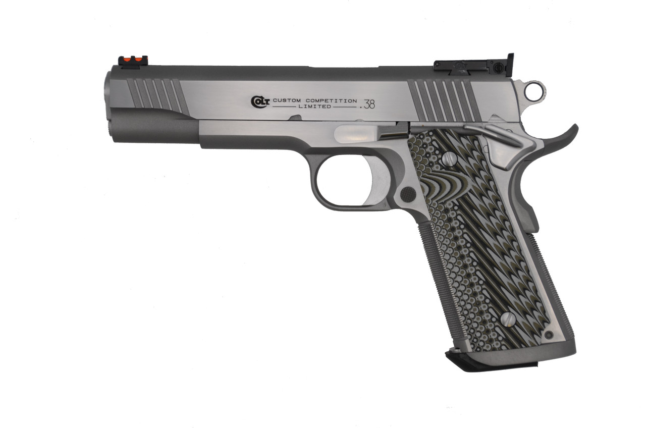 Colt 1911 Series 70 Custom Competition .38 Super, 5" Barrel, Stainless, 9rd Colt 1911 Series 70 Custom Competition .38 Super, 5" Barrel, Stainless, 9rd