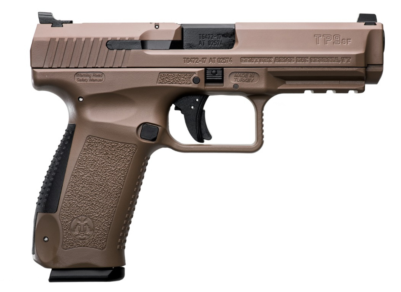 Canik TP9SF 9mm, 4.46" Barrel, Flat Dark Earth, Cerakote, Black, 18rd Canik TP9SF 9mm, 4.46" Barrel, Flat Dark Earth, Cerakote, Black, 18rd