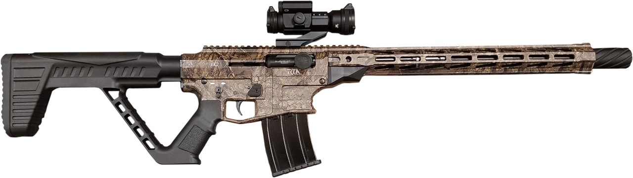 Rock Island VR80 12 Ga 20", 3" Realtree Timber Fixed Thumbhole Stock Black Right Hand, 5 rd Rock Island VR80 12 Ga 20", 3" Realtree Timber Fixed Thumbhole Stock Black Right Hand, 5 rd