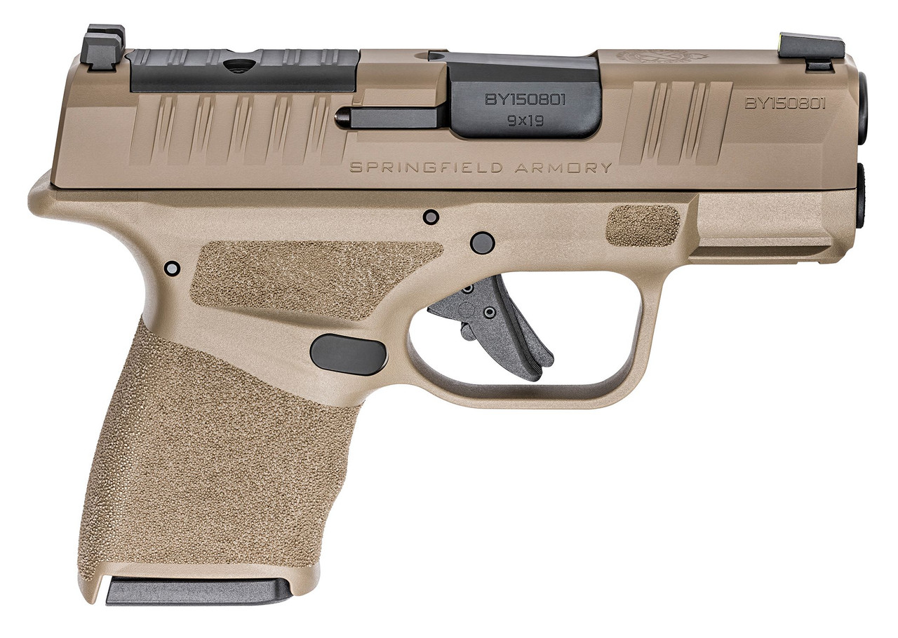Springfield Hellcat OSP 9mm, 3" Barrel, Night Sights, Flat Dark Earth, 11rd/13rd Springfield Hellcat OSP 9mm, 3" Barrel, Night Sights, Flat Dark Earth, 11rd/13rd