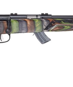 Savage Mark II 22LR, 18" Barrel, Green Finish, Laminate, 2-piece Weaver Base, 10rd