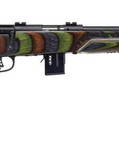 Savage 93R17 Minimalist 17 HMR, 18" Sporter Barrel, Green Laminate Finish, Laminate Stock, 2-Piece Weaver Base, 10rd