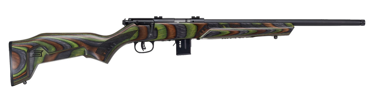 Savage 93R17 Minimalist 17 HMR, 18" Sporter Barrel, Green Laminate Finish, Laminate Stock, 2-Piece Weaver Base, 10rd Savage 93R17 Minimalist 17 HMR, 18" Sporter Barrel, Green Laminate Finish, Laminate Stock, 2-Piece Weaver Base, 10rd