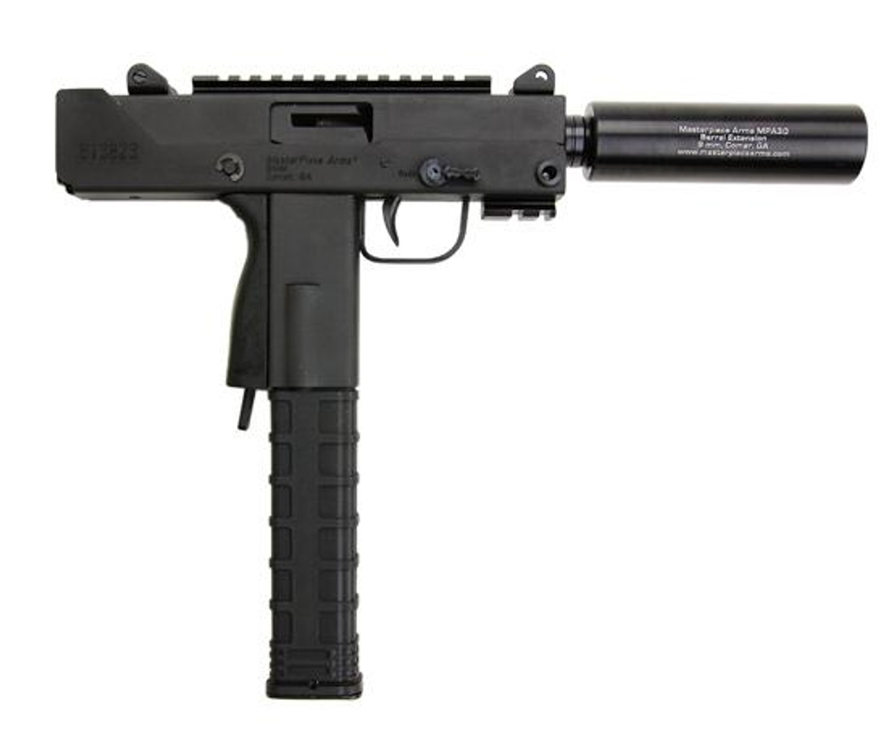 MasterPiece Arms Master Piece Arms 9mm Side Cock 35-Round Threaded Barrel Tactical Pistol MasterPiece Arms Master Piece Arms 9mm Side Cock 35-Round Threaded Barrel Tactical Pistol