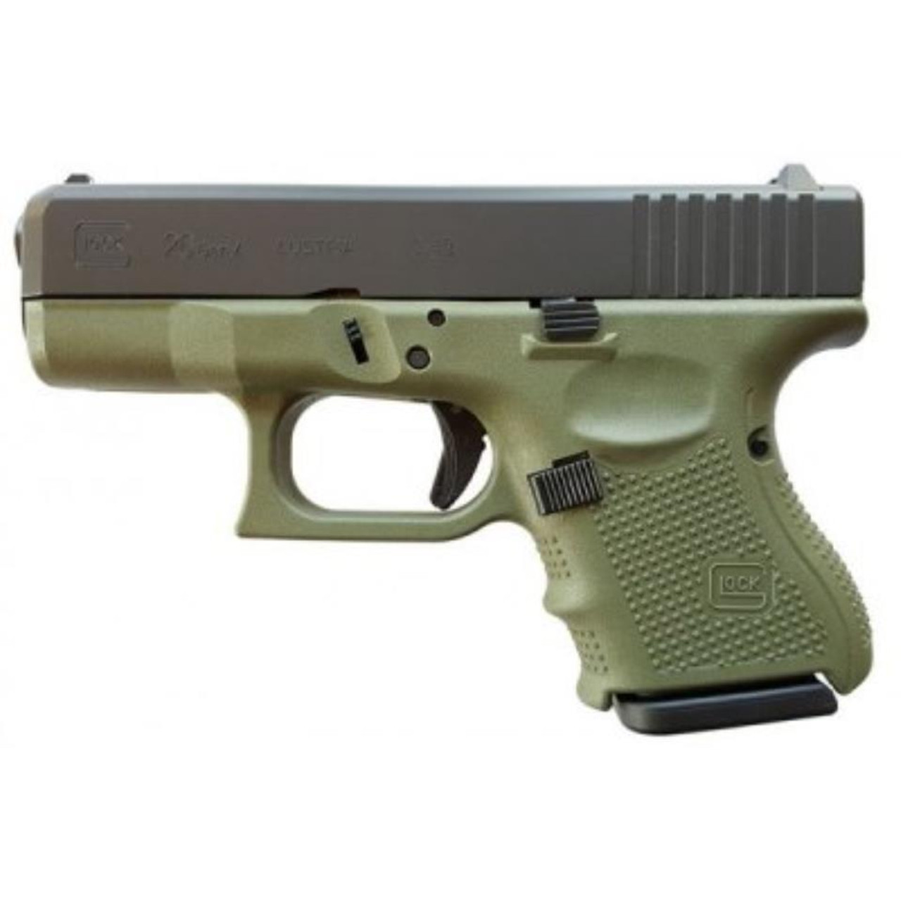 Glock 26 Gen4, 9mm, 10rd, Battlefield Green Frame Glock 26 Gen4, 9mm, 10rd, Battlefield Green Frame