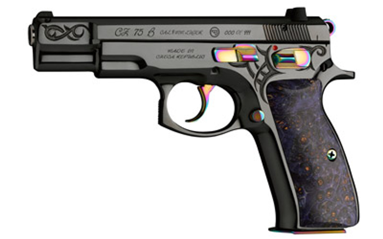 CZ 75 B 40th Anniversary Limited Edition 9 mm Leather Case 2- 16 Rd Mags CZ 75 B 40th Anniversary Limited Edition 9 mm Leather Case 2- 16 Rd Mags