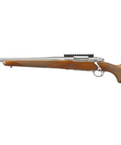 Ruger Hawkeye Hunter 6.5 Creedmoor, 22" Free Floated Cold Hammer Forged Barrel, 5/8X24 Threads, Satin Stainless Finish, Walnut Stock, Left Hand, LC6 Trigger, 4rd