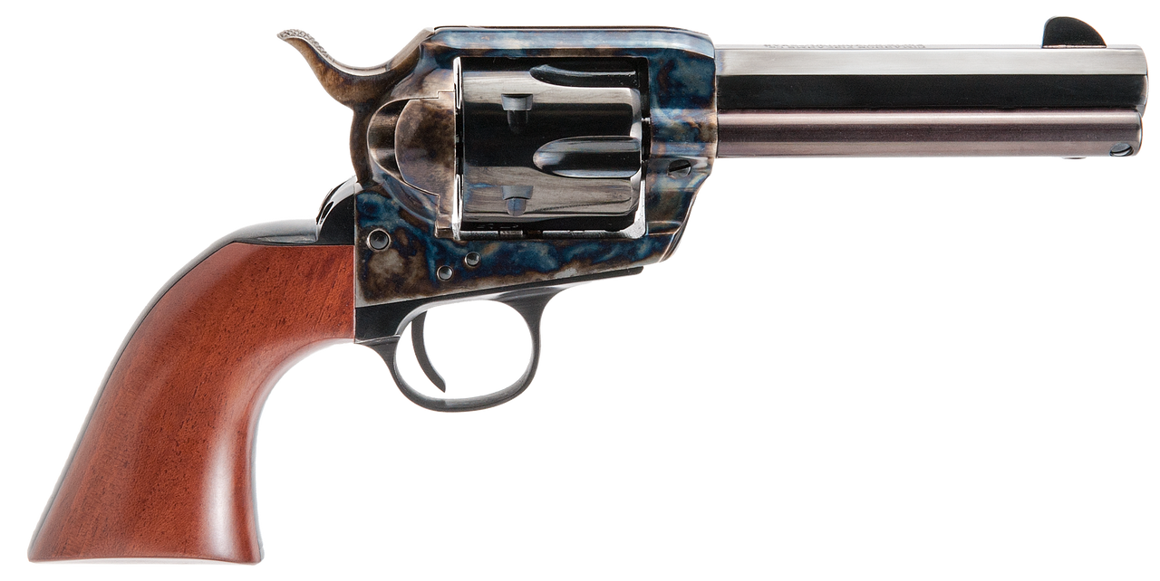 Cimarron El Malo Pre-War 1896-1940 38 Special-357 Mag, 4.75" Barrel, Blued, Color Case Hardened, Walnut, 6rd Cimarron El Malo Pre-War 1896-1940 38 Special-357 Mag, 4.75" Barrel, Blued, Color Case Hardened, Walnut, 6rd