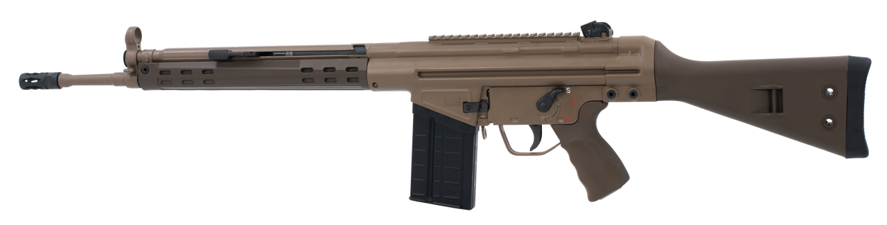 PTR GIR 91 308 Win/7.62 NATO 18" Barrel Patriot Brown Fixed Synthetic Stock Flat Dark Earth Cerakote Aluminum Receiver 20rd Mag PTR GIR 91 308 Win/7.62 NATO 18" Barrel Patriot Brown Fixed Synthetic Stock Flat Dark Earth Cerakote Aluminum Receiver 20rd Mag