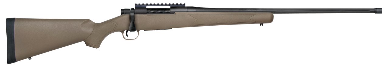 Mossberg Patriot, Predator, Bolt Action, 6.5 PRC, 24" Fluted Threaded Barrel, Flat Dark Earth, Adj Trigger, Picatinny, Oversized Handle, Box Magazine, 5rd Mossberg Patriot, Predator, Bolt Action, 6.5 PRC, 24" Fluted Threaded Barrel, Flat Dark Earth, Adj Trigger, Picatinny, Oversized Handle, Box Magazine, 5rd