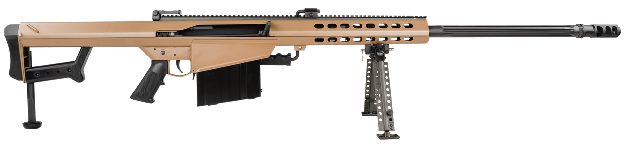 Barrett 82A1 416 Barrett, 29" Fluted Barrel, Coyote Finish, Carry Case, Monopod, 10rd Barrett 82A1 416 Barrett, 29" Fluted Barrel, Coyote Finish, Carry Case, Monopod, 10rd