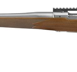 Ruger Hawkeye Hunter 300 Winchester Magnum, 24" Free Floated Cold Hammer Forged Barrel, 5/8X24 Threads, Satin Stainless Finish, Walnut Stock, Left Hand, LC6 Trigger, 3rd