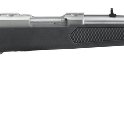 Ruger 77 357 Magnum, 18.5" Threaded Barrel, 1/2X28 Threads, Stainless Finish, Adjustable Rear Sight, Bead Front Sight, 5rd