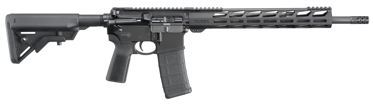 Ruger AR-556 .223/5.56, 16.1" Barrel, B5 Bravo Stock, B5 Grip, M-LOK, Black, 30rd Ruger AR-556 .223/5.56, 16.1" Barrel, B5 Bravo Stock, B5 Grip, M-LOK, Black, 30rd