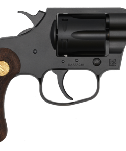 Colt Cobra Special Revolver, 38 Special, 2" Barrel, Steel Frame, Black PVD Finish, 6Rd, Brass Bead Front Sight, Retro Wood Grips