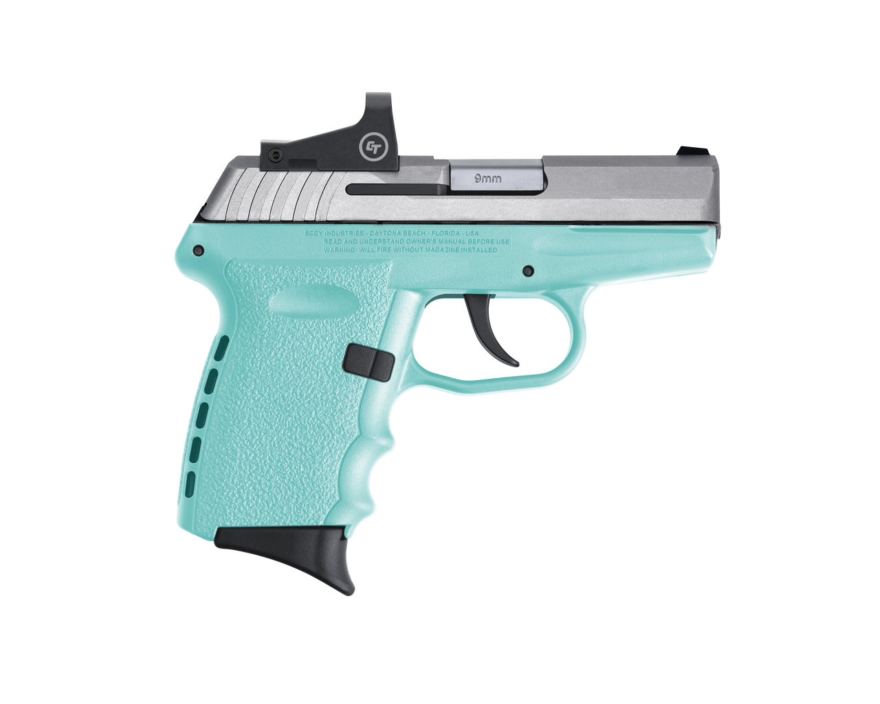 SCCY Industries CPX-2 RD 9mm, 3.10" Barrel, Stainless Slide Robin Egg Blue Grip, NMS CTS-1500 Red Dot, 10rd SCCY Industries CPX-2 RD 9mm, 3.10" Barrel, Stainless Slide Robin Egg Blue Grip, NMS CTS-1500 Red Dot, 10rd