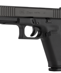 Glock 22 Gen5 M.O.S. Full Size 40S&W, 4.49" Marksman Barrel, Matte, Ambi Slide Stop Lever, Flared Well, nDLC Slide and Barrel, No Grooves, 3x15rd Mags