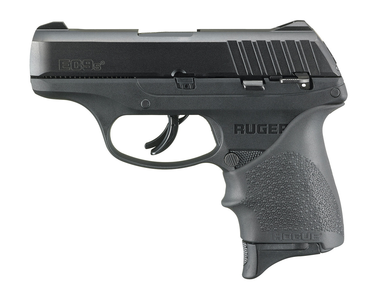 Ruger EC9s 9mm, 3,1" Barrel, Hogue Grip, Manual Safety, Black, 7rd Ruger EC9s 9mm, 3,1" Barrel, Hogue Grip, Manual Safety, Black, 7rd