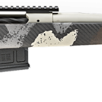Springfield Model 2020 Waypoint 308 Win, 20" Carbon Fiber Barrel, SA Radial Brake, Tan, Desert Verde Cerakote, Ridgeline Camo Adj Carbon Fiber Stock M-LOK, TriggerTech Adj Trigger, AICS 5rd Mag