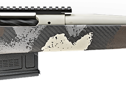 Springfield Model 2020 Waypoint 308 Win, 20" Carbon Fiber Barrel, SA Radial Brake, Tan, Desert Verde Cerakote, Ridgeline Camo Adj Carbon Fiber Stock M-LOK, TriggerTech Adj Trigger, AICS 5rd Mag
