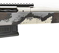 Springfield Model 2020 Waypoint 6MM Creedmoor, 20" Fluted Stainless Barrel, SA Radial Brake, Tan, Desert Verde Cerakote, Ridgeline Camo Carbon Fiber Stock M-LOK, TriggerTech Adj Trigger, AICS 5rd Mag